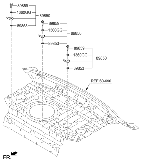 2016 Kia K900 Child Rest Holder Diagram