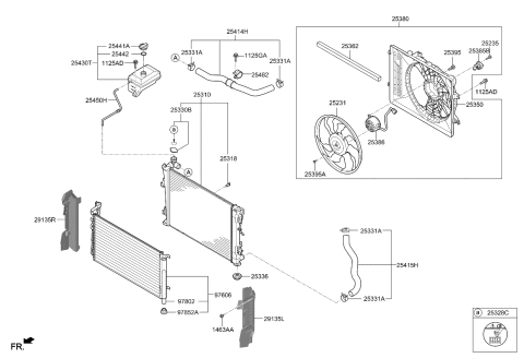 2020 Kia Cadenza Radiator Cap-Label Diagram for 25328G8000