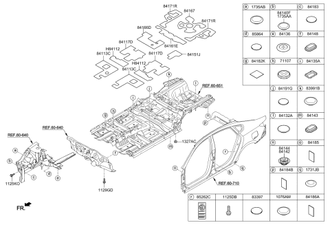 2020 Kia Cadenza Isolation Pad & Plug Diagram