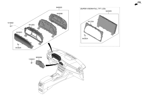 2020 Kia Cadenza Instrument Cluster Diagram