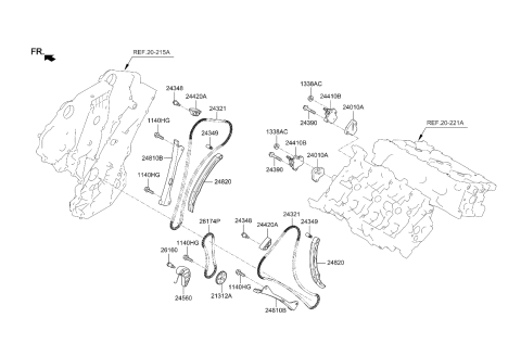 2020 Kia Cadenza Camshaft & Valve Diagram 2