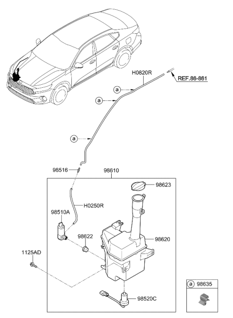 2020 Kia Cadenza Windshield Washer Diagram