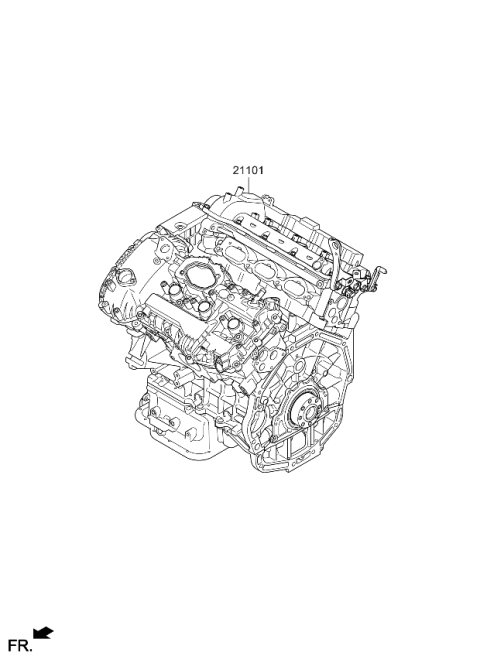 2020 Kia Cadenza Sub Engine Diagram