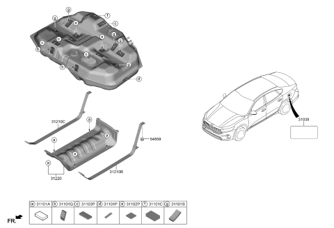 2020 Kia Cadenza Fuel System Diagram 2