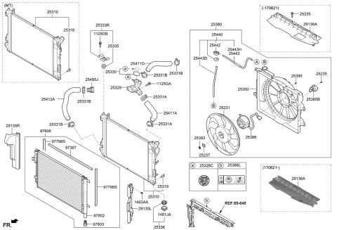 2018 Kia Rio Hose-Radiator Lower Diagram for 25412H9200