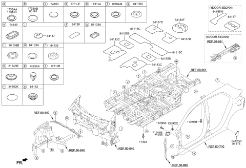 2019 Kia Rio Isolation Pad & Plug Diagram 1