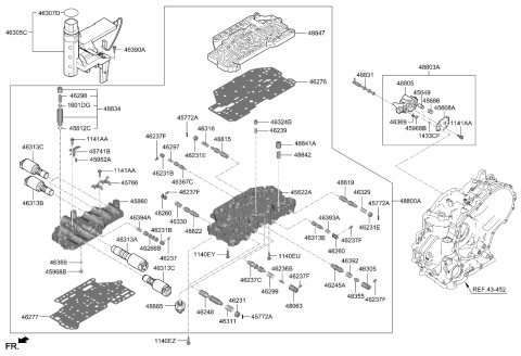 2020 Kia Rio Transmission Valve Body Diagram 2