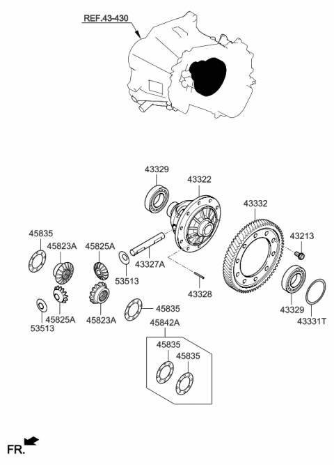 2019 Kia Rio Transaxle Gear-Manual Diagram 2