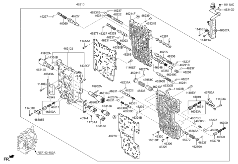 2020 Kia Rio Transmission Valve Body Diagram 1