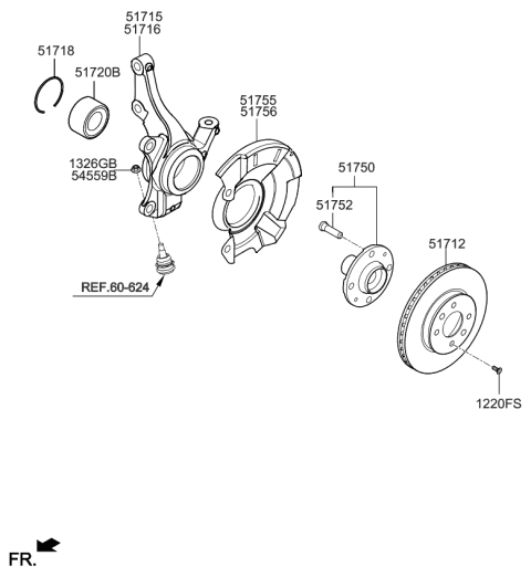 2018 Kia Rio Front Axle Diagram