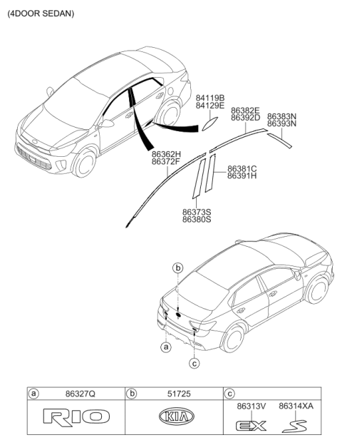 2020 Kia Rio Emblem Diagram 2