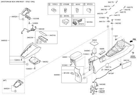 2020 Kia Rio Accessory Socket Assembly Diagram for 95120H8000