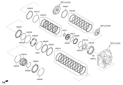 2020 Kia Rio Transaxle Brake-Auto Diagram 1