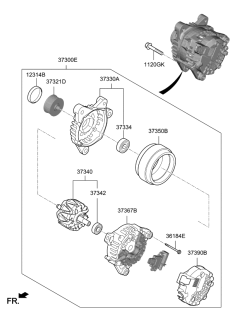 2020 Kia Rio Alternator Diagram 2