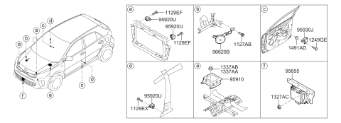 2018 Kia Rio Relay & Module Diagram 1