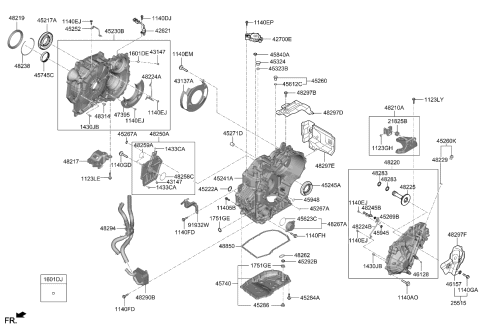 2020 Kia Rio Auto Transmission Case Diagram 2