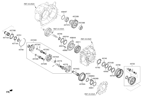 2020 Kia Rio Bearing-Double Diagram for 458642F000