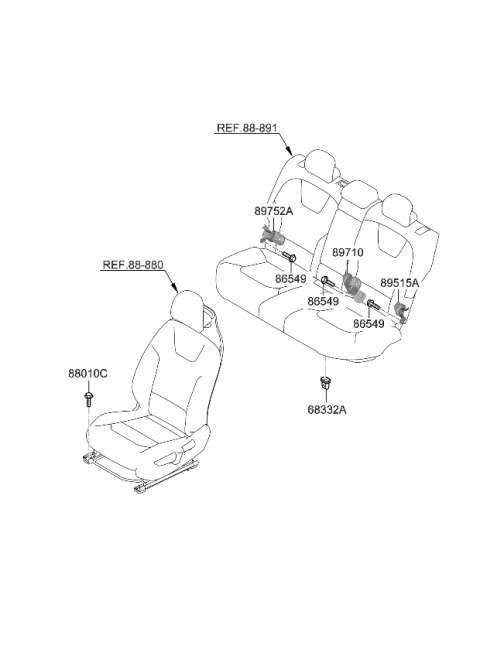 2023 Kia Niro Hardware-Seat Diagram