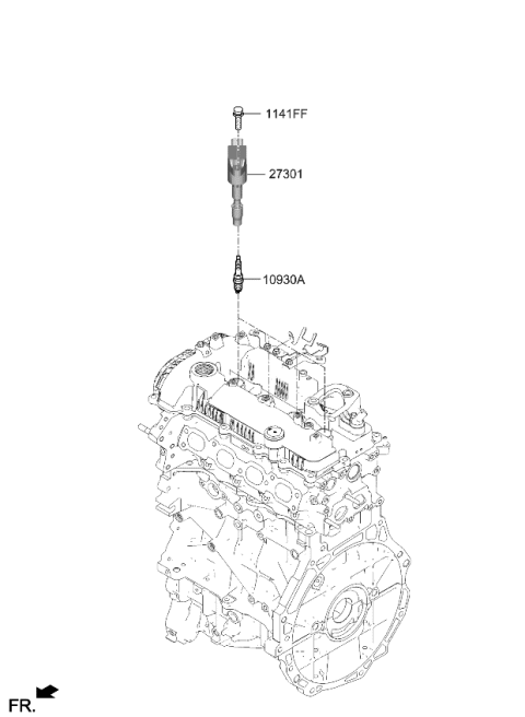 2023 Kia Niro COIL ASSY-IGNITION Diagram for 2730108HA0