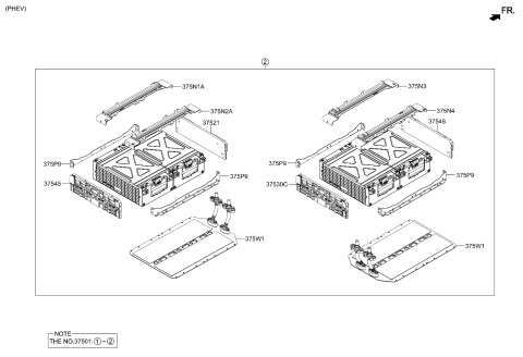 2024 Kia Niro High Voltage Battery System Diagram 3