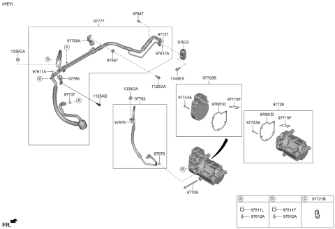 2024 Kia Niro Air Condition System-Cooler Line Diagram 1