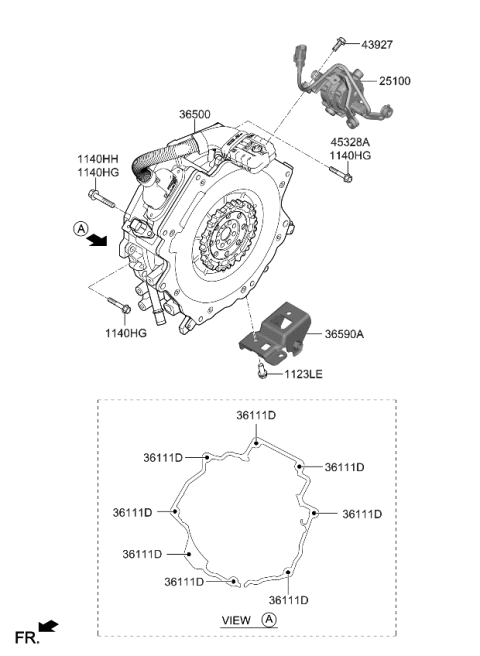 2023 Kia Niro PUMP ASSY-COOLANT Diagram for 2510008HB0