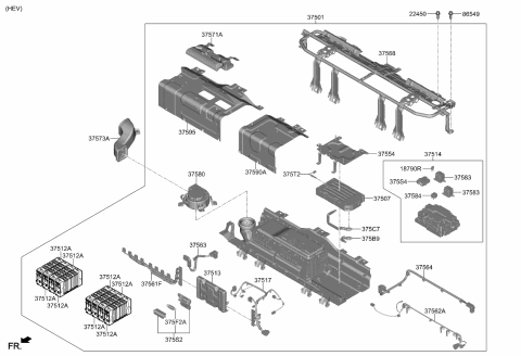 2024 Kia Niro BOX ASSY-FUSE Diagram for 375S2L5000