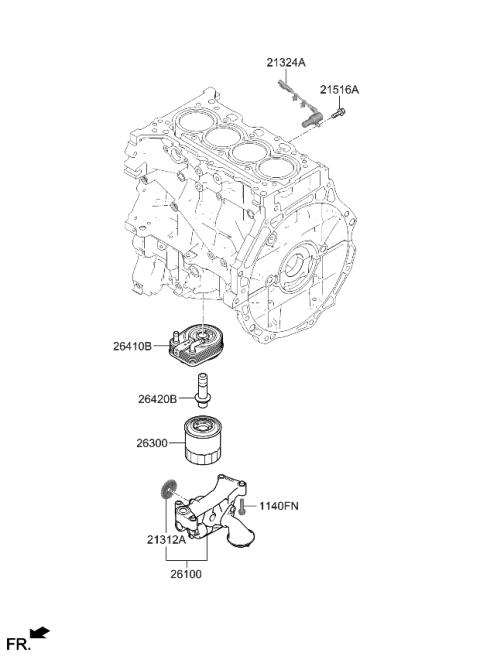 2024 Kia Niro Bolt Diagram for 2642003HA0