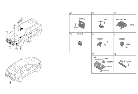 2024 Kia Niro Relay & Module Diagram 1