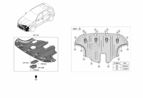 2023 Kia Niro Under Cover Diagram