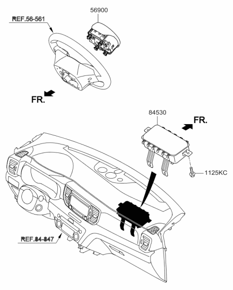 2018 Kia Sportage Air Bag System Diagram 1