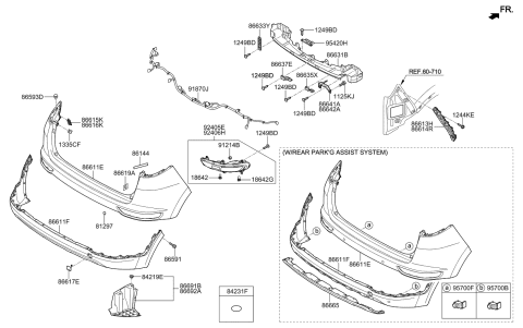 2018 Kia Sportage Rear Bumper Diagram