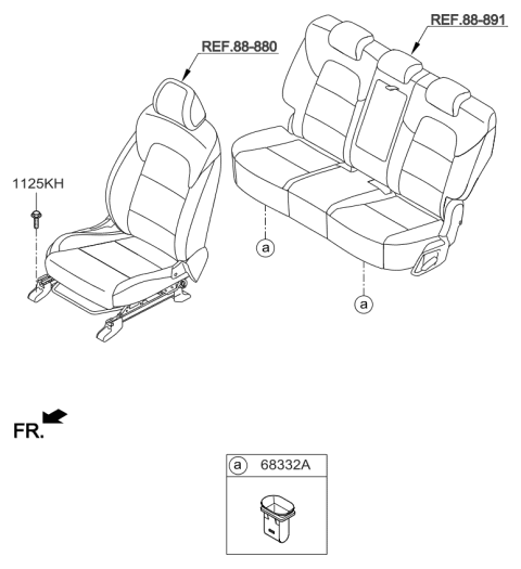 2017 Kia Sportage Hardware-Seat Diagram