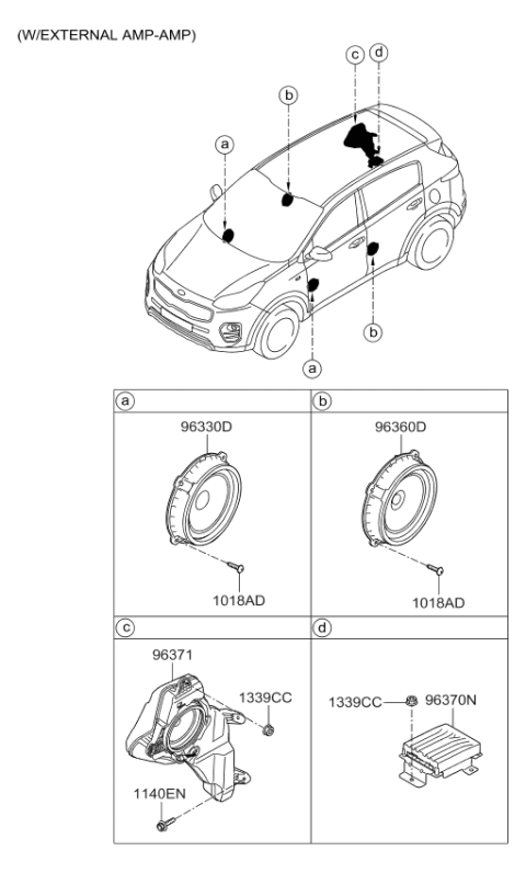 2017 Kia Sportage Speaker Diagram 2