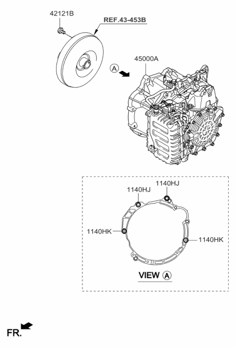 2017 Kia Sportage Transaxle Assy-Auto Diagram 2