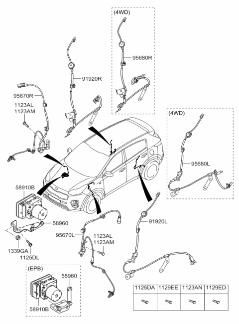 2016 Kia Sportage Hydraulic Module Diagram