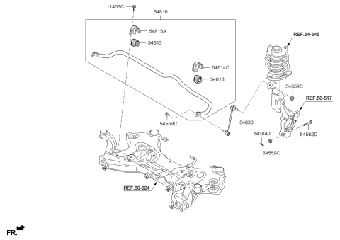 2016 Kia Sportage Front Suspension Control Arm Diagram