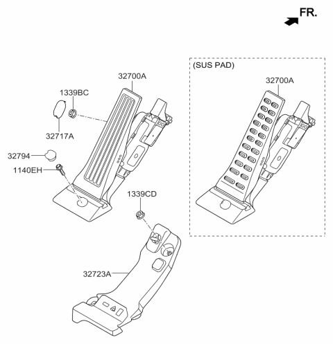 2017 Kia Sportage Accelerator Pedal Diagram