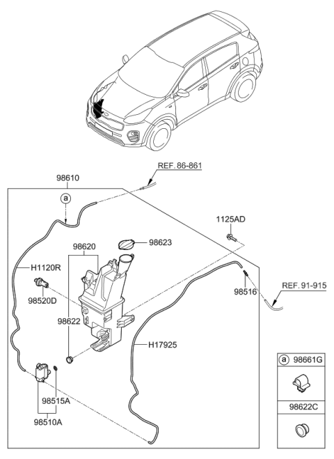 2019 Kia Sportage Windshield Washer Diagram