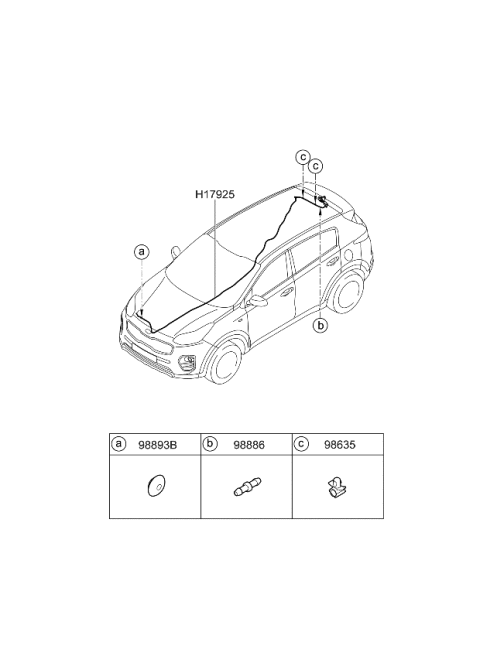 2016 Kia Sportage Wiring Harness-Floor Diagram 2