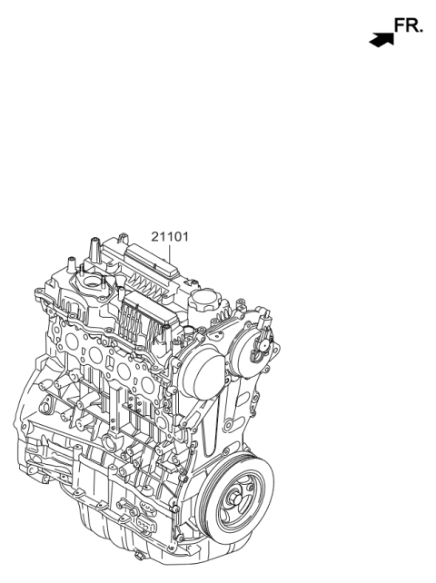 2017 Kia Sportage Engine Assembly-Sub Diagram for 182S12GH00