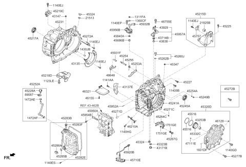 2018 Kia Sportage Auto Transmission Case Diagram 2