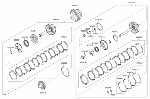 2015 Kia K900 Transaxle Clutch-Auto Diagram 4