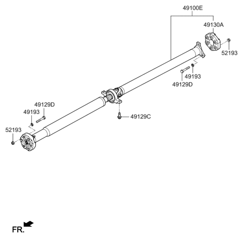 2015 Kia K900 Propeller Shaft Diagram