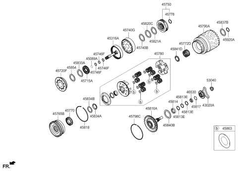 2015 Kia K900 Transaxle Gear-Auto Diagram 2