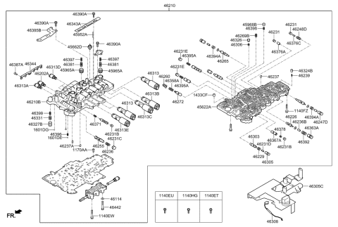 2015 Kia K900 Transmission Valve Body Diagram 1