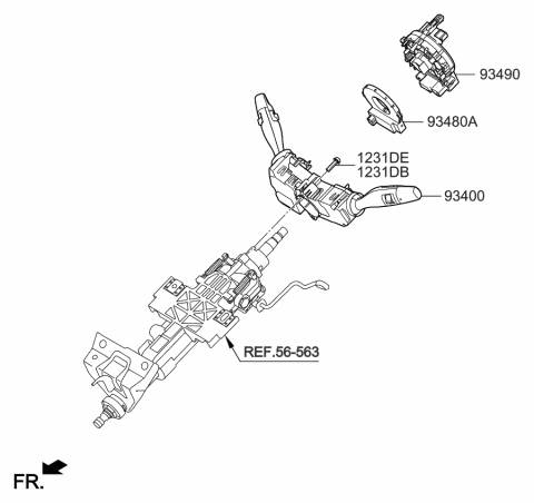 2015 Kia K900 Sensor-Angular VELOC Diagram for 934803T000