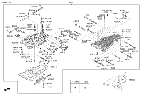 2015 Kia K900 Body Assembly-Atm Valve Diagram for 462004E260