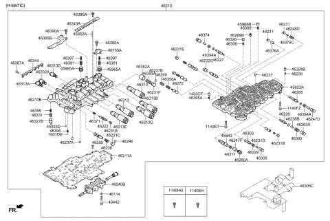 2015 Kia K900 Valve-Solenoid Diagram for 463134E510