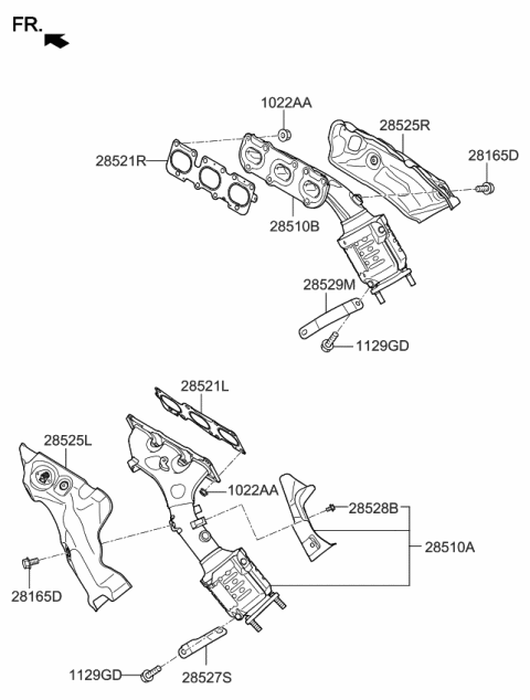 2015 Kia K900 Exhaust Manifold Diagram 1